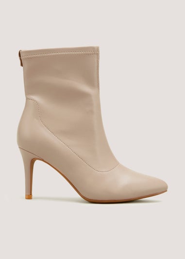 Et Vous Nude Stretch Pointed Boots Matalan