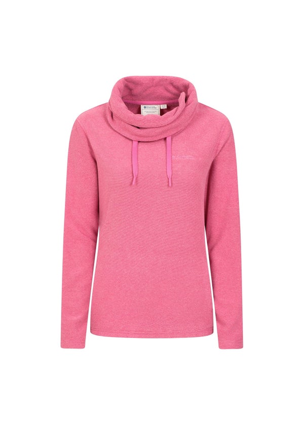 Mountain Warehouse Pink Hebridean Cowl Neck Fleece Top Matalan