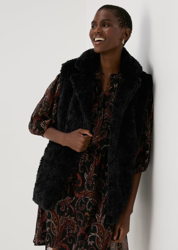 Fur gilet matalan hotsell