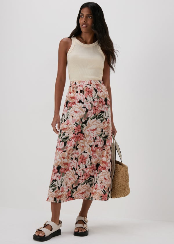 Multicolour Floral Flared Maxi Skirt Matalan