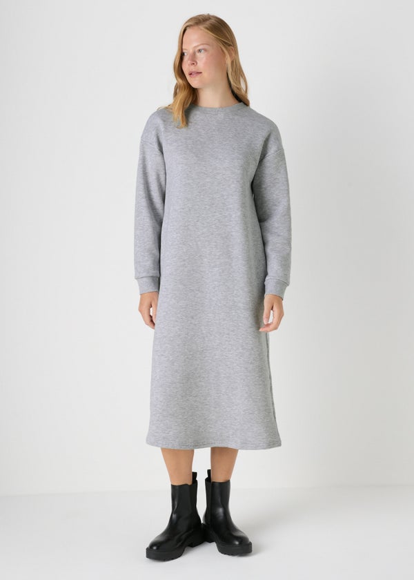 Papaya Petite Grey Midi Sweater Dress Matalan