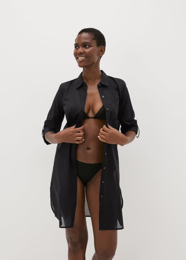 Black Beach Shirt Matalan