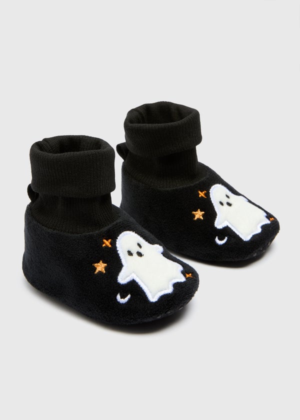 Baby Black Ghost Sock Boots (Newborn-18mths) Matalan