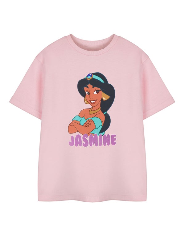 Vanilla Underground Disney Princess Jasmine Girls Pink T-Shirt (3