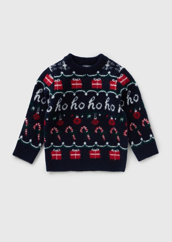 Jumpers Deals Christmas Jumper Matching Family Boys Navy Fairisle