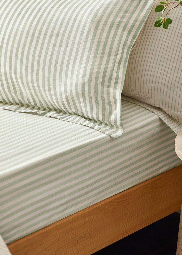 Set Copripiumino In Mussola Di Cotone Yard Furn Lark | Colore Eucalpytus | Certificato OEKO-TEX - Foto 1