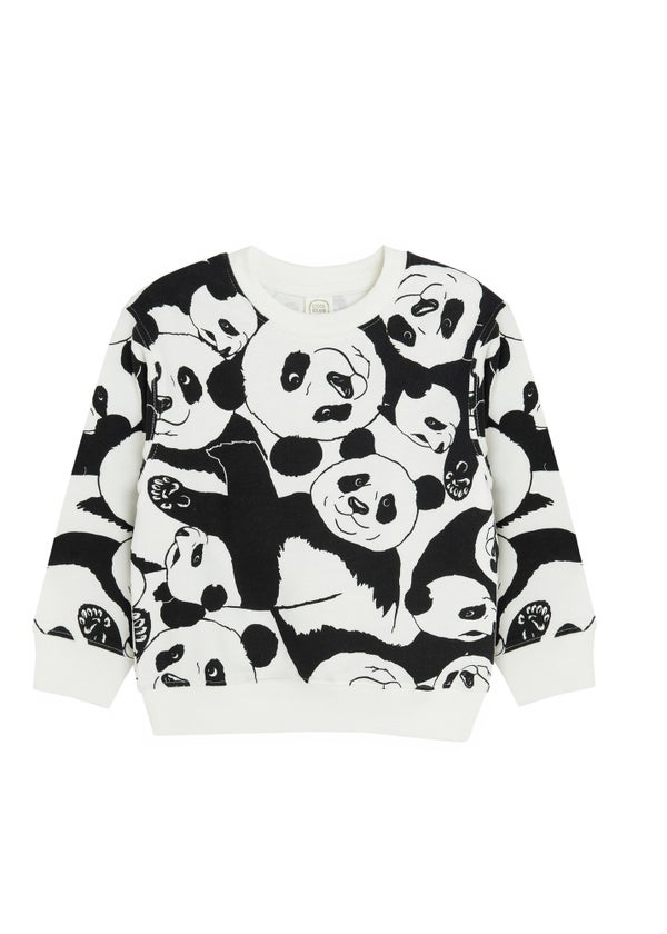 Cool Club White Sweatshirt With Panda Print (3-8 yrs) Matalan