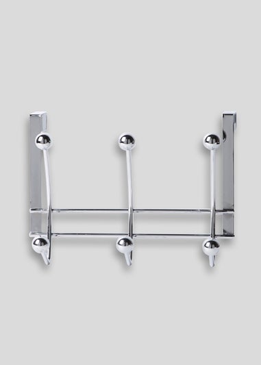 Chrome Over Door Hooks (27cm x 20cm)