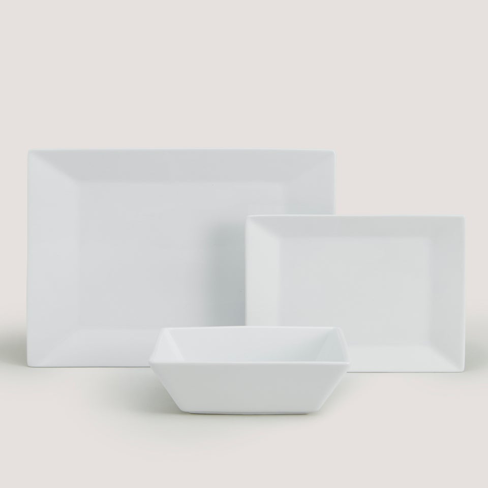 12 Piece Chicago Square Dinner Set