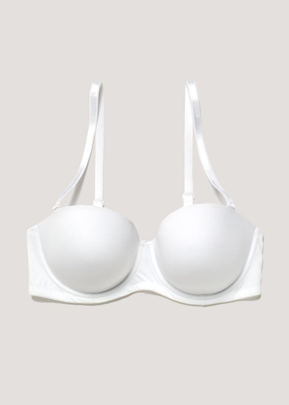 DD+ White Multiway Bra