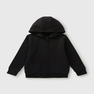 Kids Black Zip Up School Hoodie (3-13yrs)