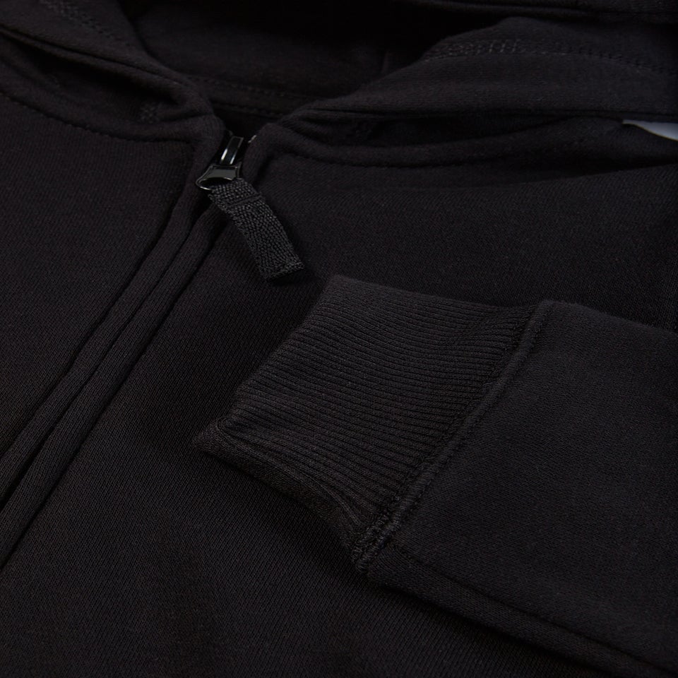 Kids Black Zip Up School Hoodie (3-13yrs)