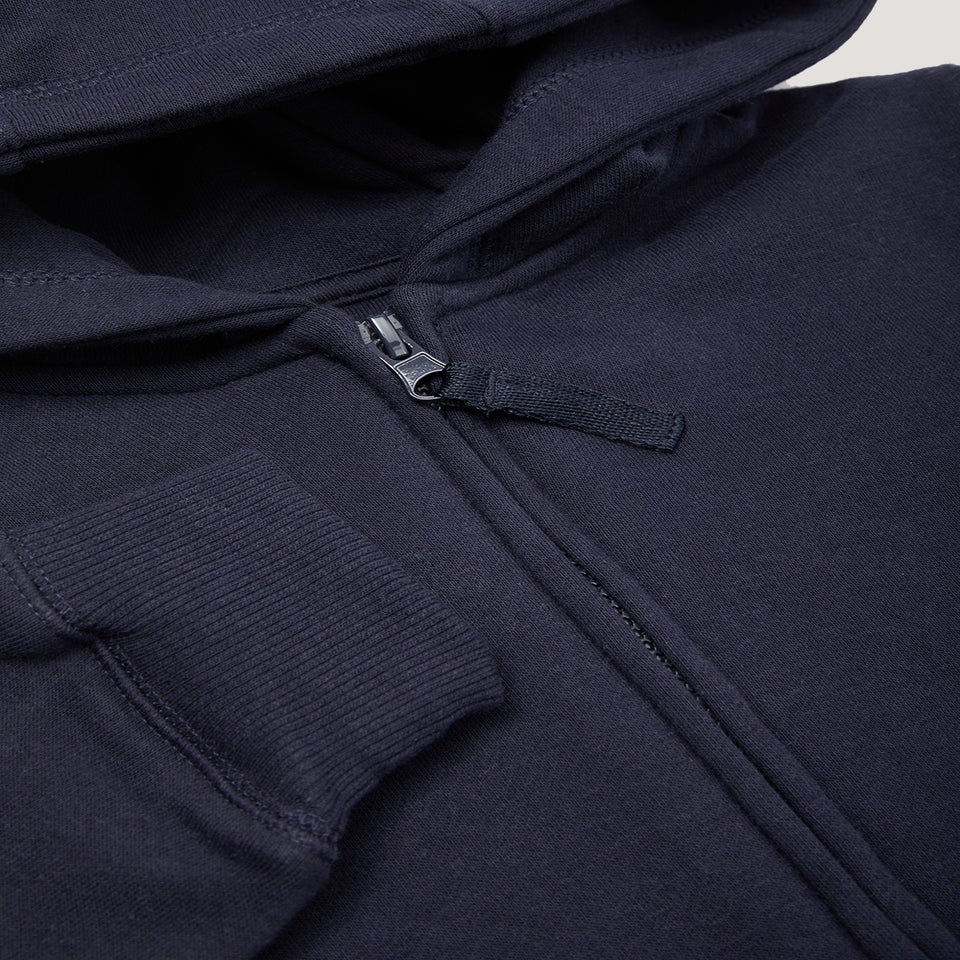 Kids Navy Zip Up School Hoodie (3-13yrs)