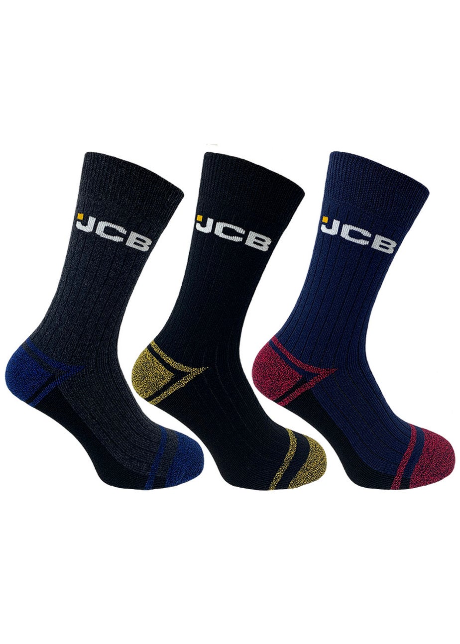 3 Pack JCB Work Socks