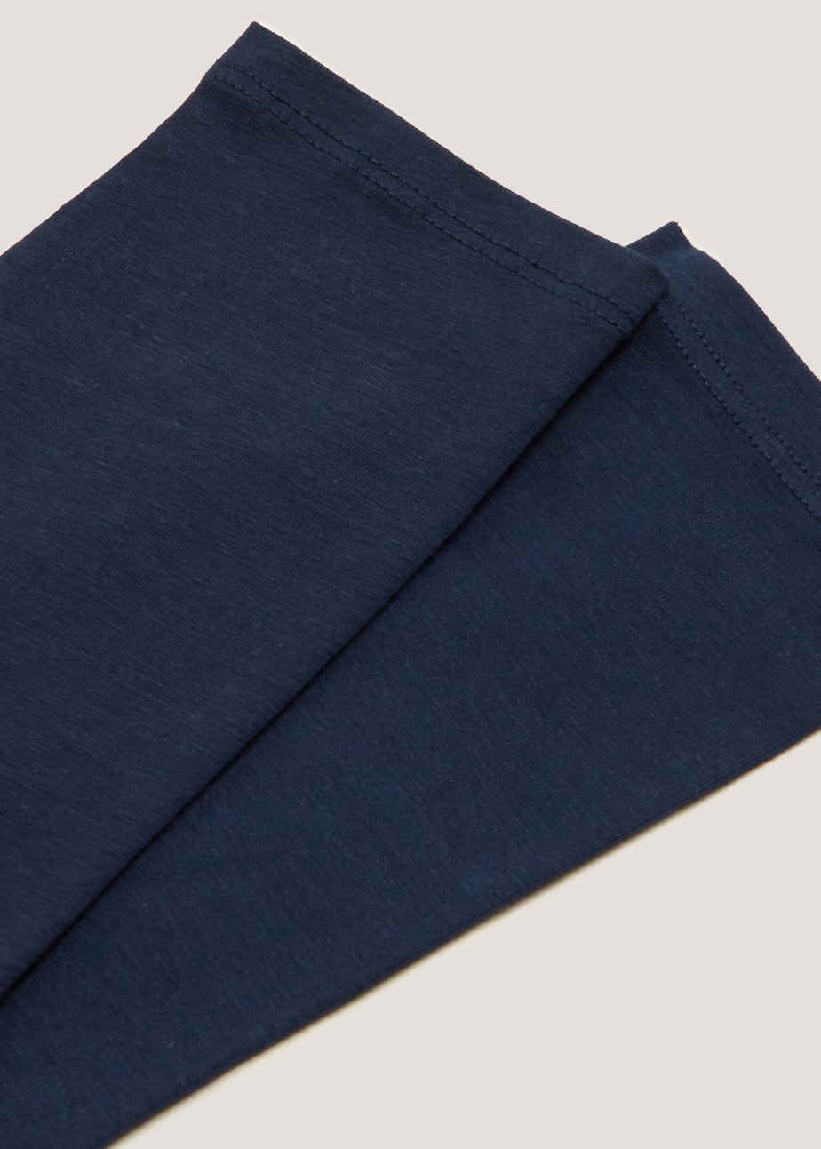 Girls 2 Pack Navy Leggings (3-13yrs)