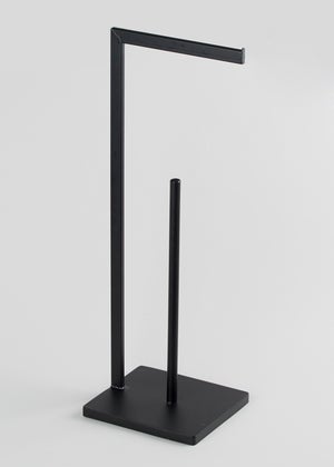 Black Metal Toilet Roll Holder