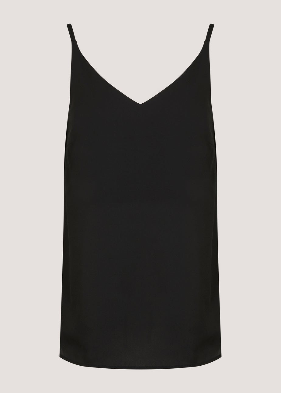Black Double Strap Cami Top
