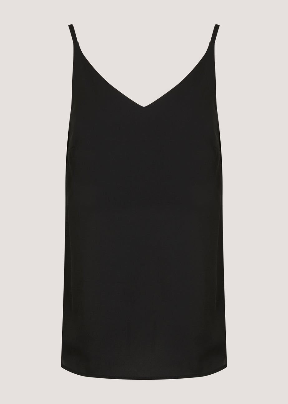 Black Double Strap Cami Top