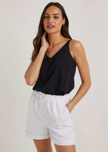 Black Double Strap Cami Top