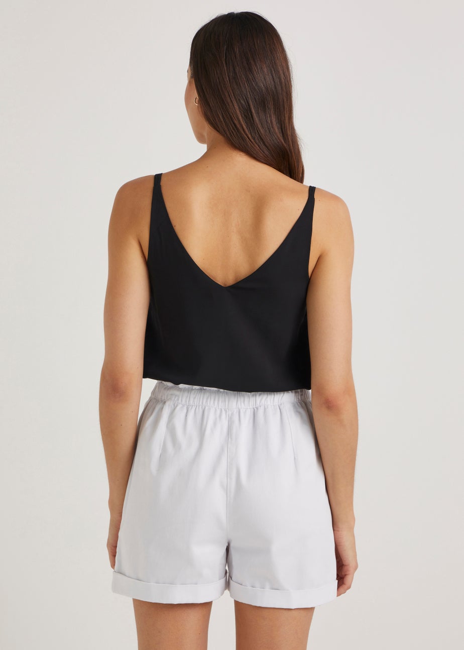 Black Double Strap Cami Top