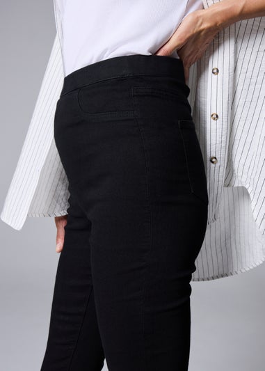 Black Pull On Jeggings