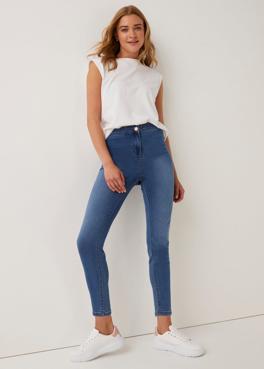 Jessie Mid Wash High Waisted Jeans