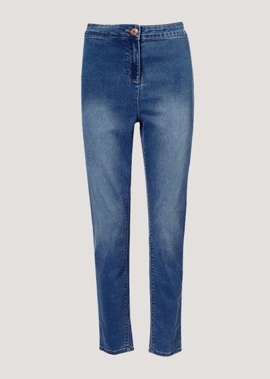Jessie Mid Wash High Waisted Jeans