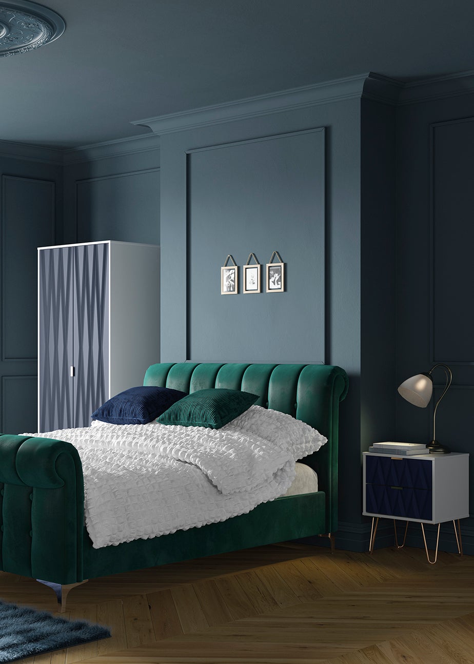 White Cotton Seersucker Duvet Set