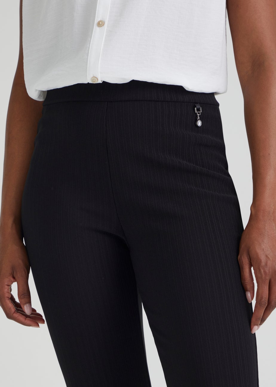 Et Vous Black Ribbed Trousers