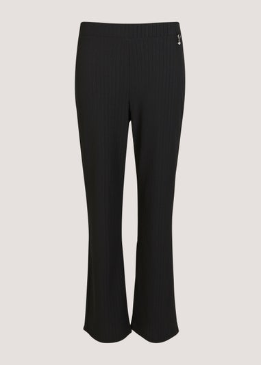 Et Vous Black Ribbed Trousers