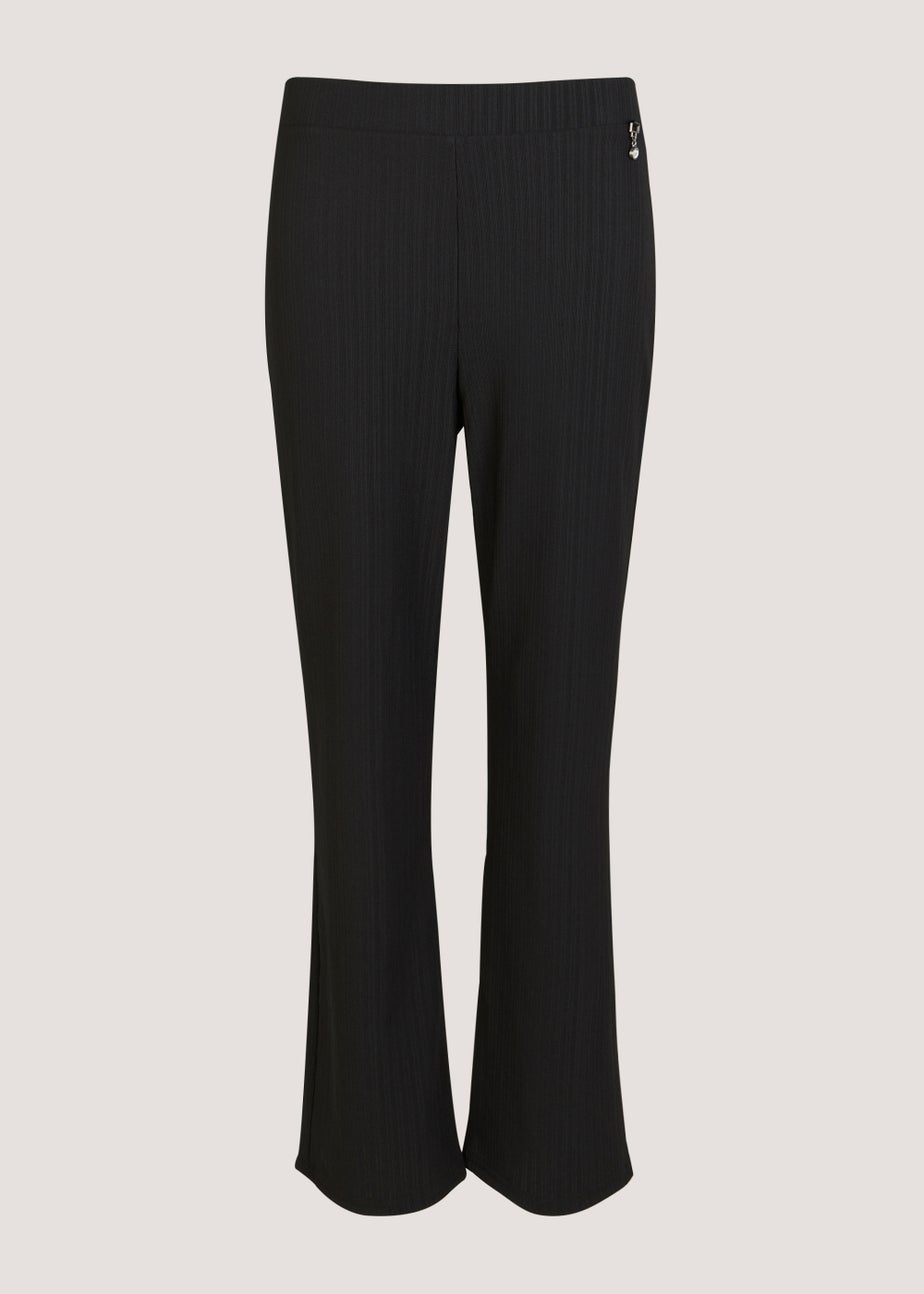 Et Vous Black Ribbed Trousers