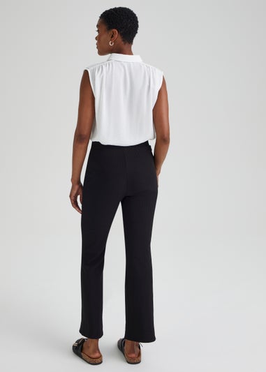 Et Vous Black Ribbed Trousers