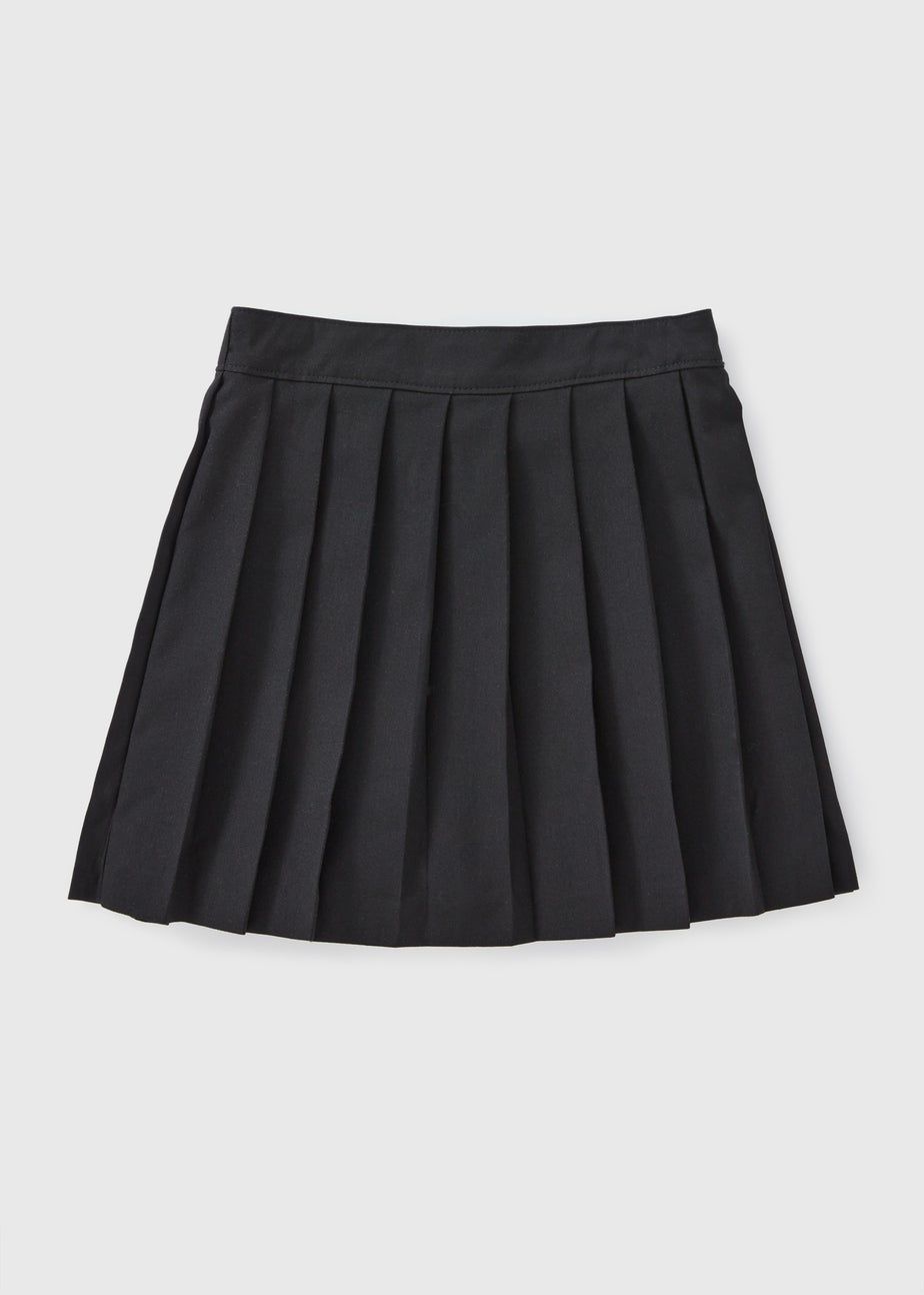 Girls Black Pleated School Skirt (8-16yrs)