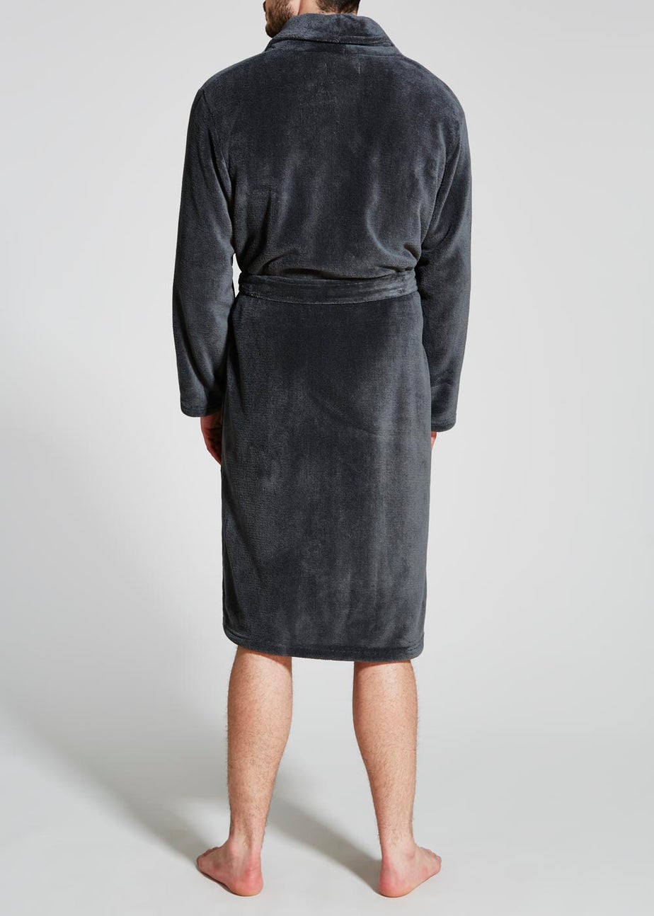 Grey Fleece Dressing Gown