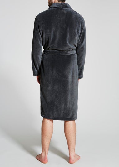 Grey Fleece Dressing Gown