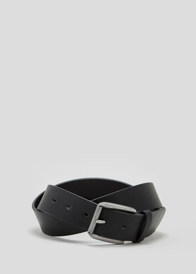 Black PU Buckle Belt