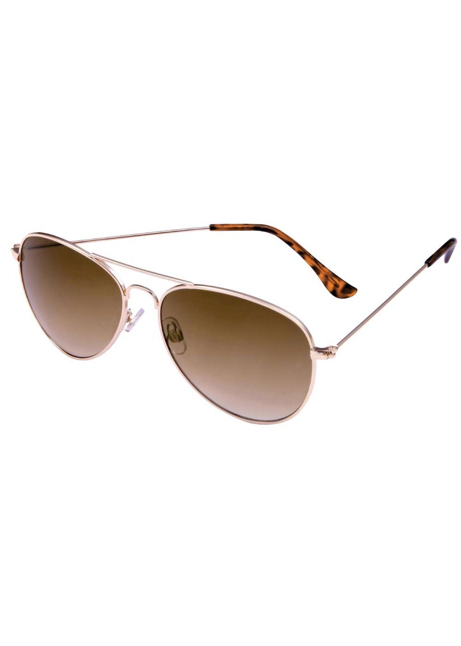 Foster Grant Brown Aviator Sunglasses