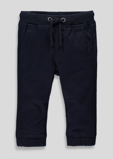 Boys Navy Cuffed Chinos (9mths-6yrs)