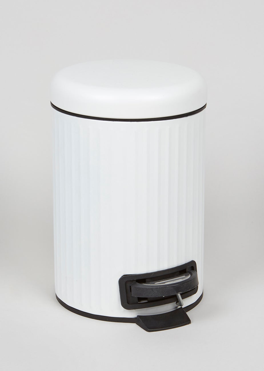 Retro Ridged Pedal Bin (26cm x 17cm)