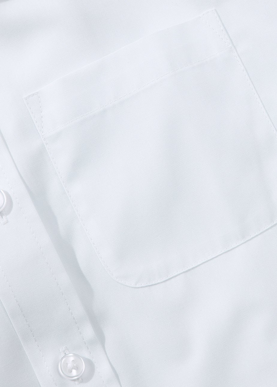 Boys 2 Pack White Skinny Stretch School Shirts (8-16yrs)