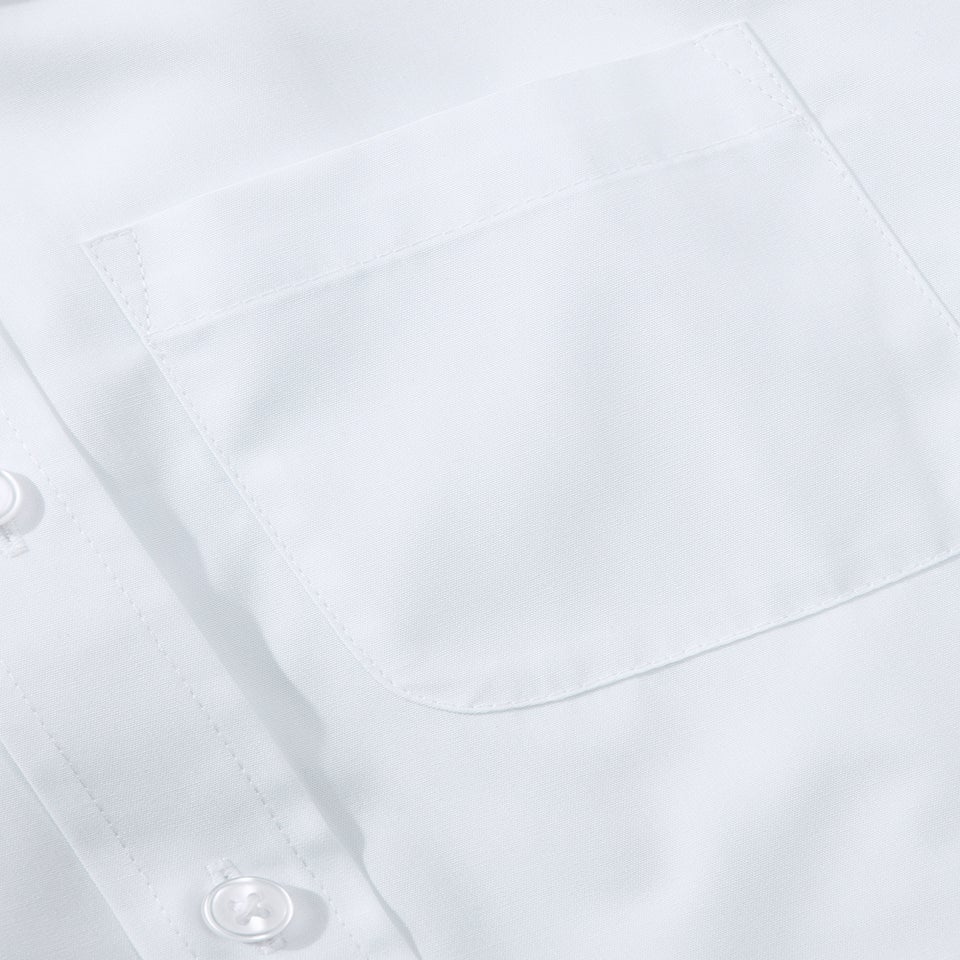 Boys 2 Pack White Skinny Stretch School Shirts (8-16yrs)