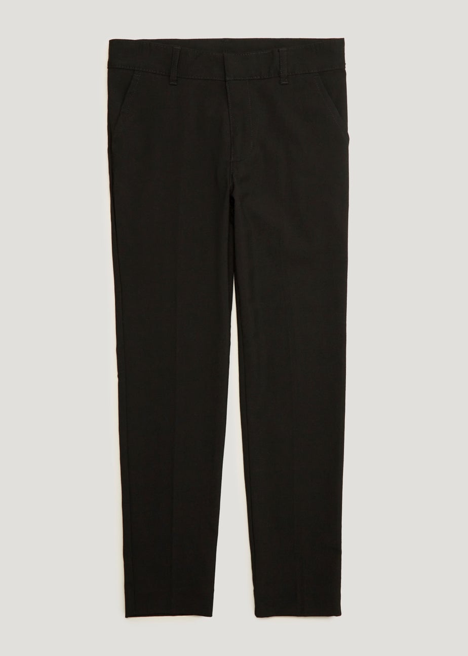 Boys Black Skinny Fit School Trousers (10-16yrs)