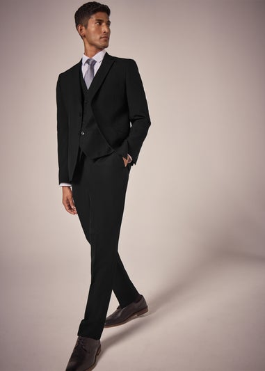 Taylor & Wright Panama Black Tailored Fit Suit Jacket