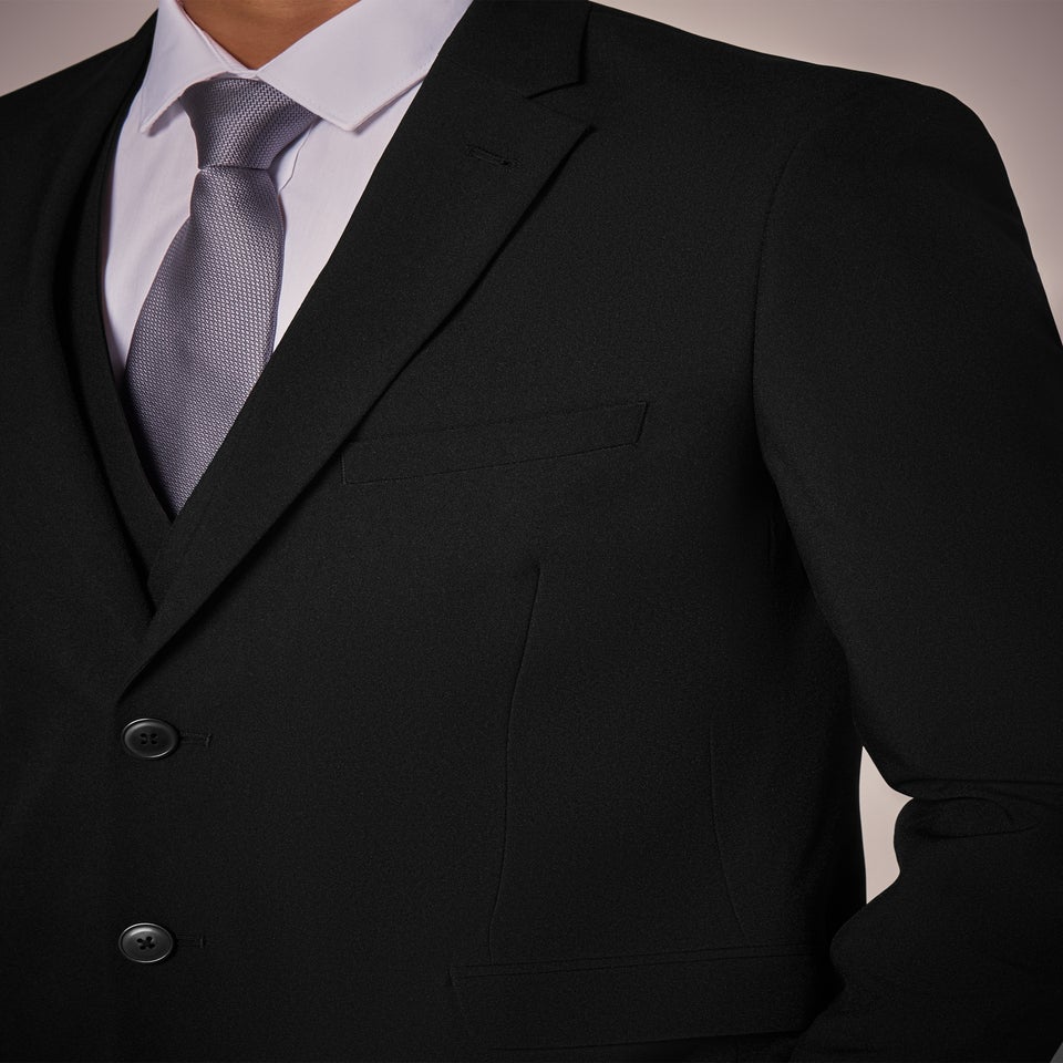 Taylor & Wright Panama Black Tailored Fit Suit Jacket