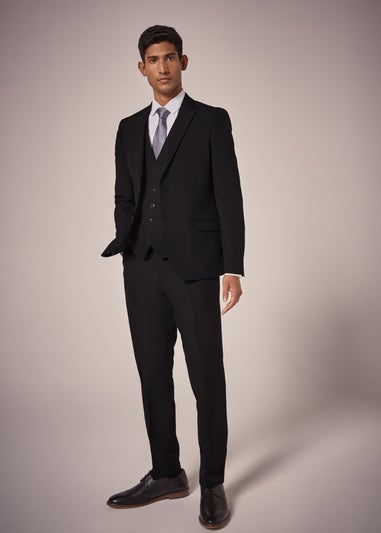Taylor & Wright Panama Black Tailored Fit Suit Trousers