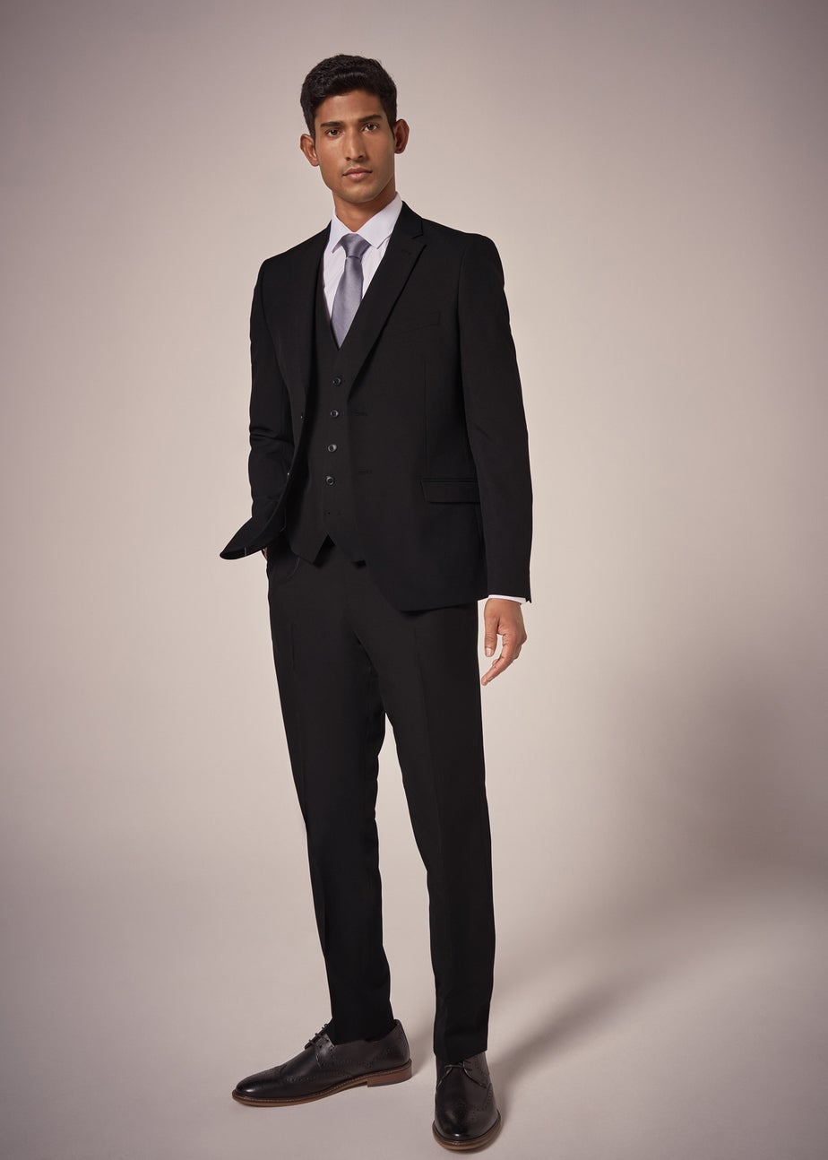 Taylor & Wright Panama Black Tailored Fit Suit Trousers