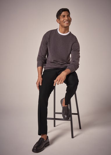 Taylor & Wright Panama Black Tailored Fit Suit Trousers