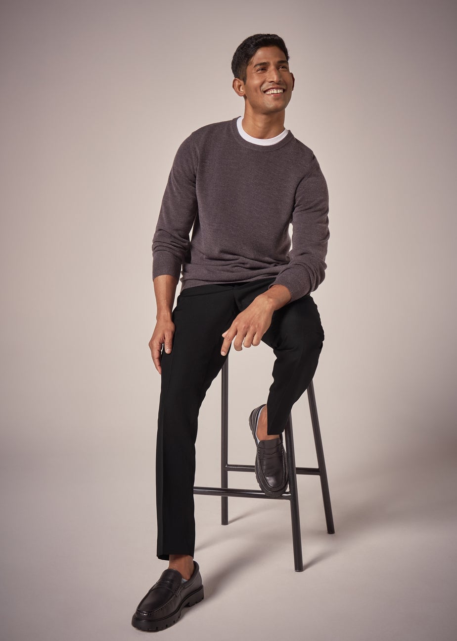 Taylor & Wright Panama Black Tailored Fit Suit Trousers