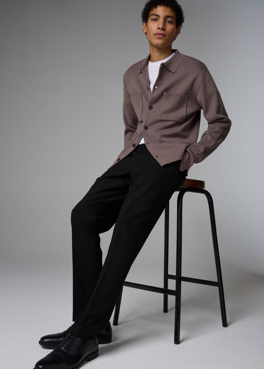Taylor & Wright Panama Black Tailored Fit Suit Trousers