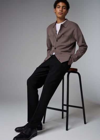 Taylor & Wright Panama Black Tailored Fit Suit Trousers